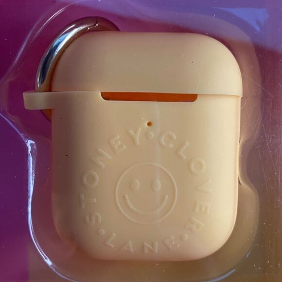 STONEY Clover Lane For Target Orange Smiley Face Ear Bud Cover - Picture 4 of 9